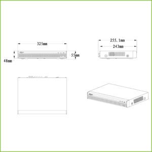 DVR 5EN1 H265 16ch 4M-N / 1080P @ 12ips + 8IP 6MP Alhua